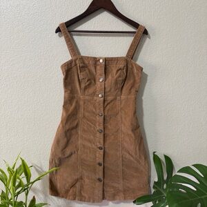 ✨4 for $15✨ Hollister Brown Button-Front Mini Dress